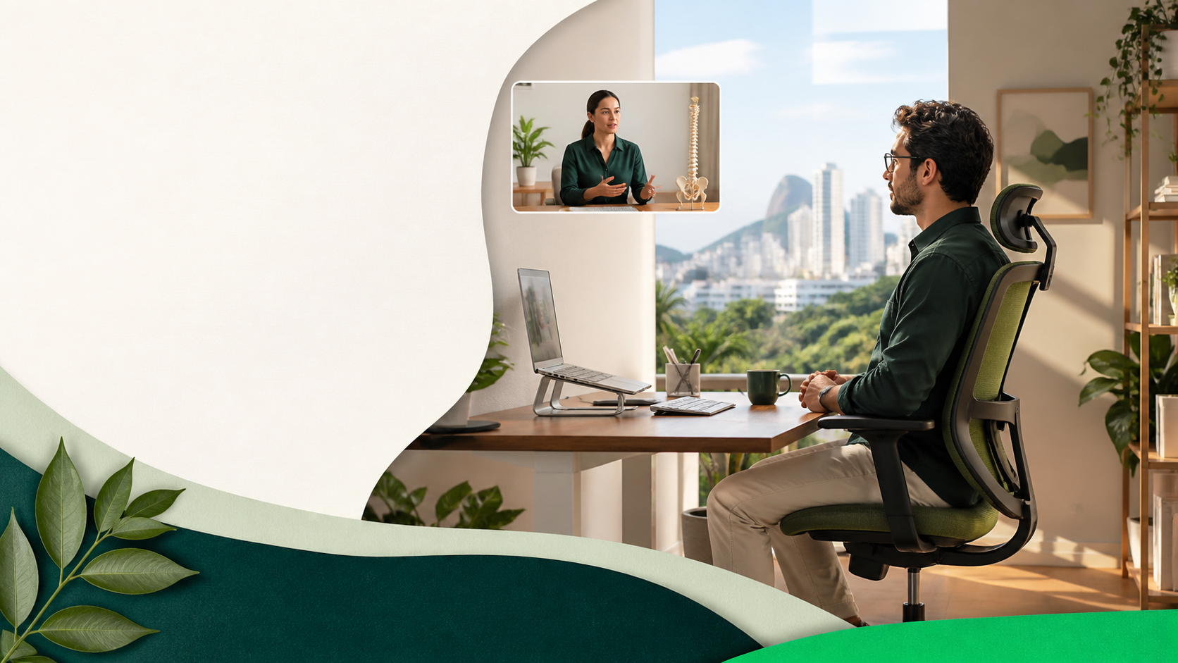 Ilustração padrão da Mentae para o artigo AEP no trabalho remoto: como fazer uma avaliação útil.